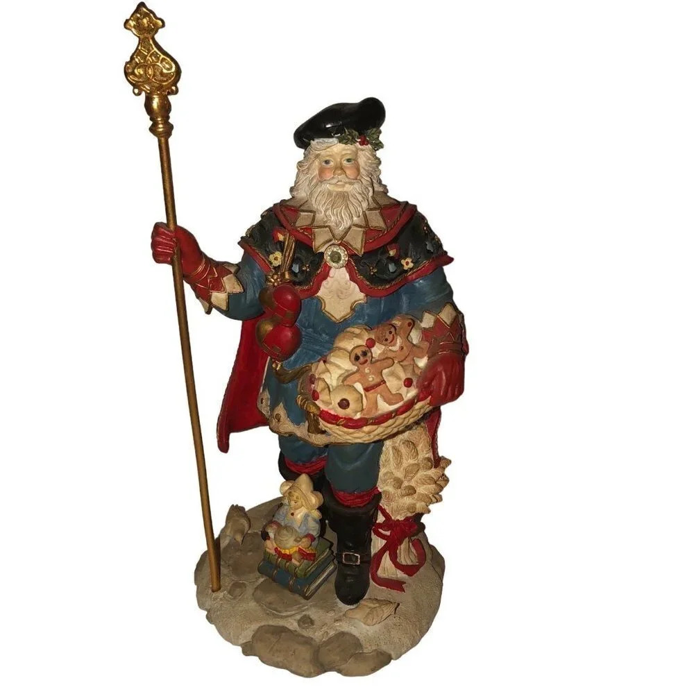 Vintage '92 HAMILTON COLLECTION 9.5" "Kris Kringle" Santa Claus Int'l Collection
